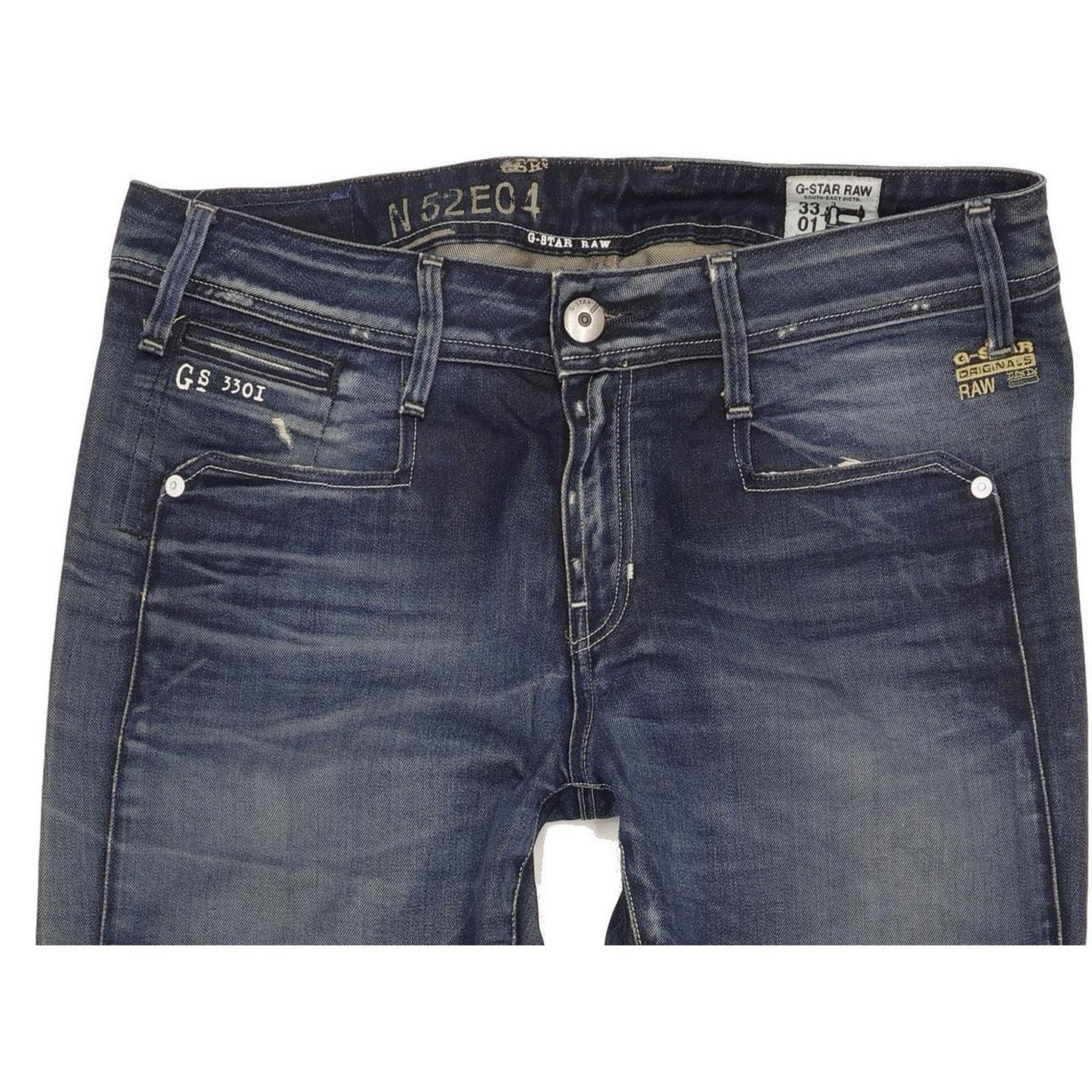 G-Star Jock Women Blue Straight Loose Jeans W30 L32