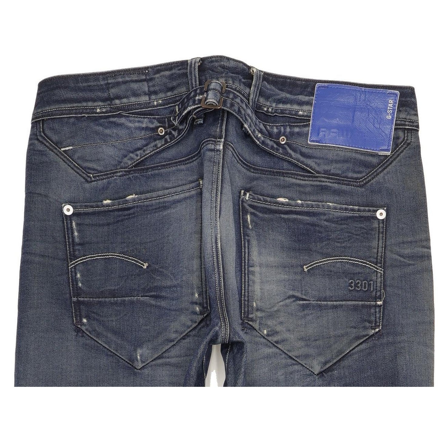 G-Star Jock Women Blue Straight Loose Jeans W30 L32
