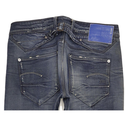 G-Star Jock Women Blue Straight Loose Jeans W30 L32
