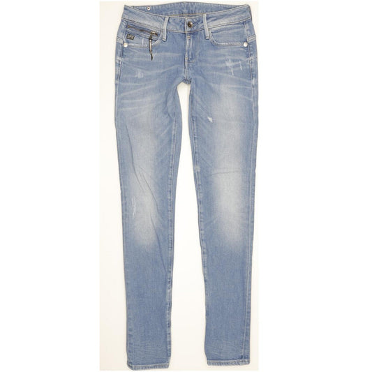 G-Star Women Blue Skinny Slim Stretch Jeans W26 L33