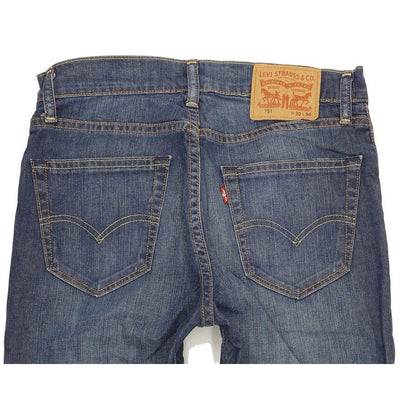 Levi's 751 Men Blue Straight Regular Stretch Jeans W30 L30