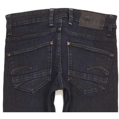 G-Star Revend Men Navy Straight Slim Stretch Jeans W30 L29