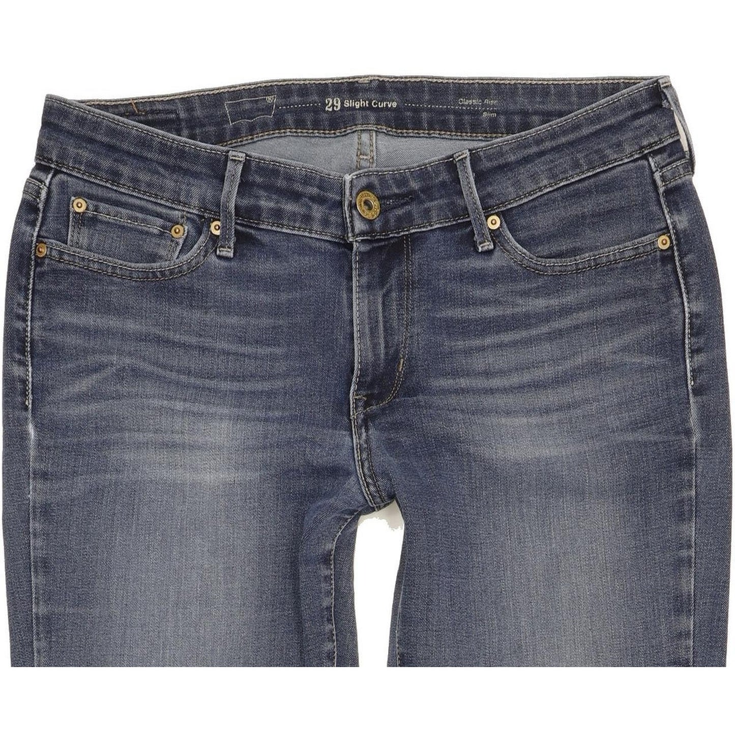Levi's Slight Curve Women Blue Straight Classic Stretch Jeans W29 L31