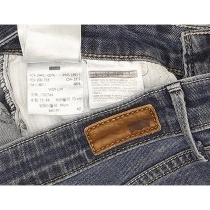 Levi's Slight Curve Women Blue Straight Classic Stretch Jeans W29 L31