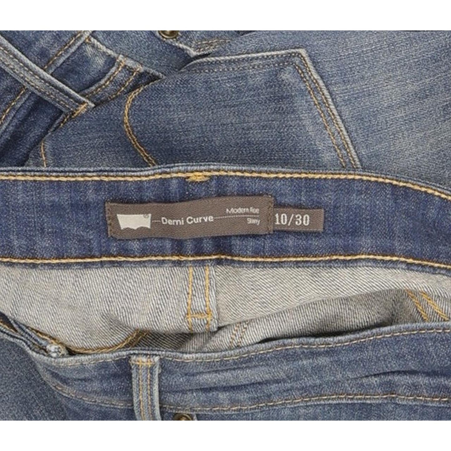 Levi's Demi Curve Women Blue Skinny Slim Stretch Jeans W30 L30