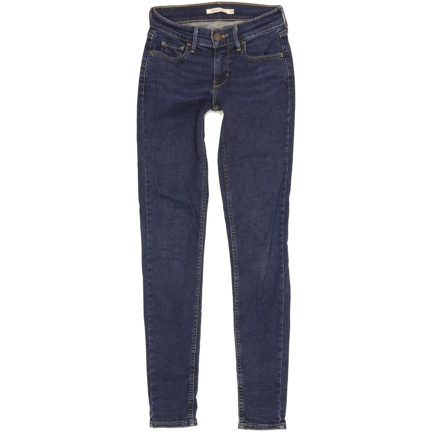 Levi's 710 Super Women Blue Skinny Slim Stretch Jeans W24 L30