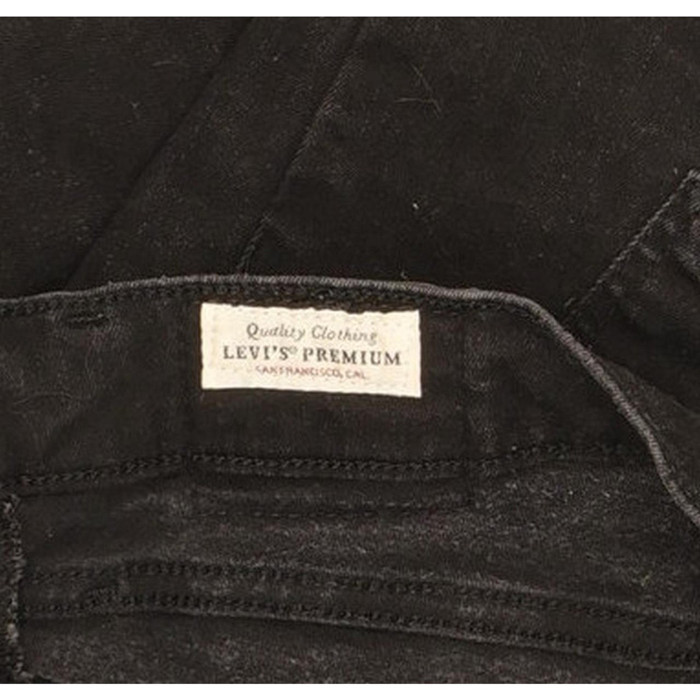 Levi's Mile Black Skinny Slim Stretch Jeans High Waisted W31 L30