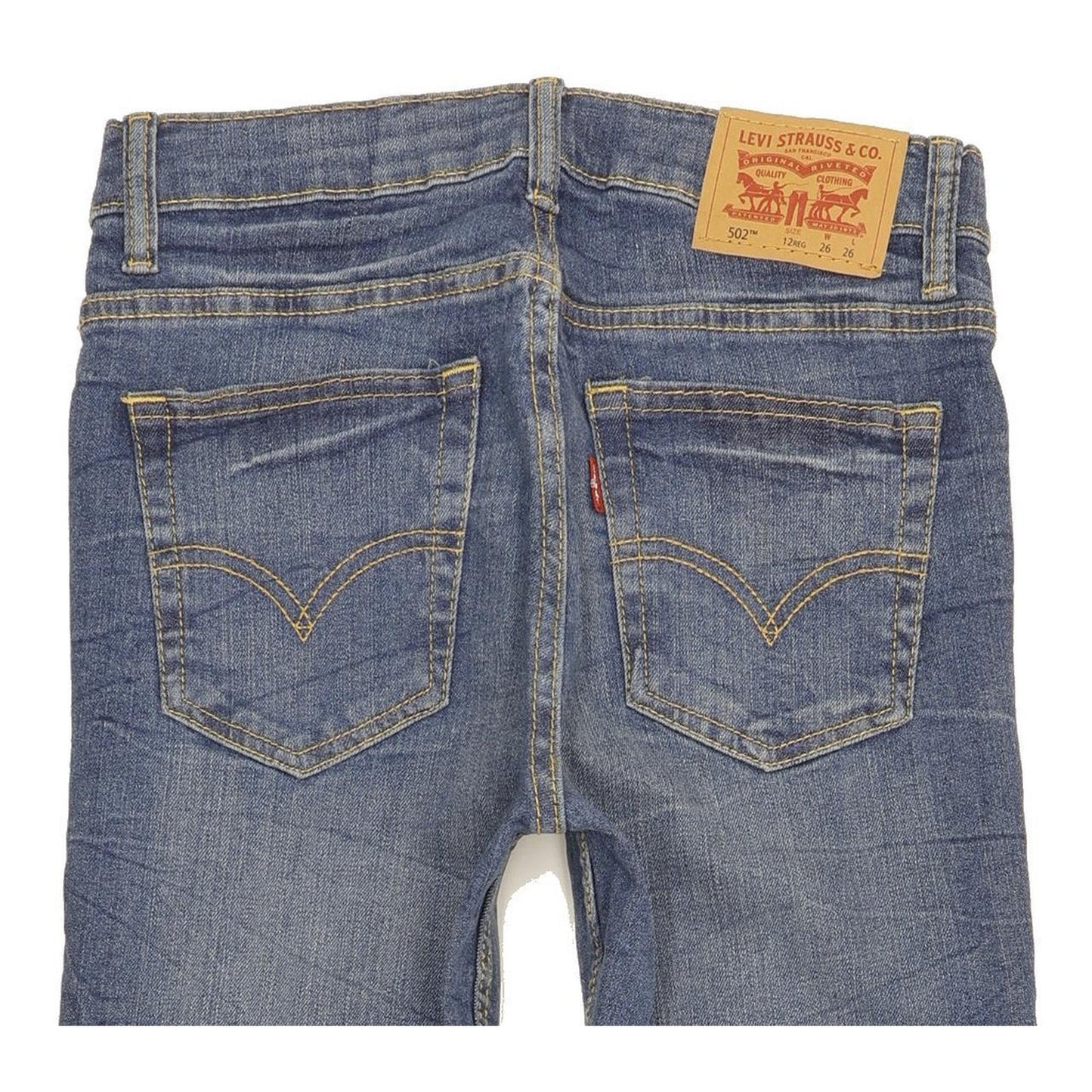 Levi's 502 Kids Blue Tapered Regular Stretch Jeans W26 L27
