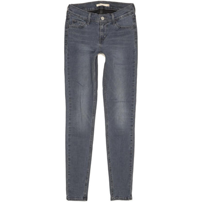 Levi's 710 Super Women Blue Skinny Slim Stretch Jeans W26 L30