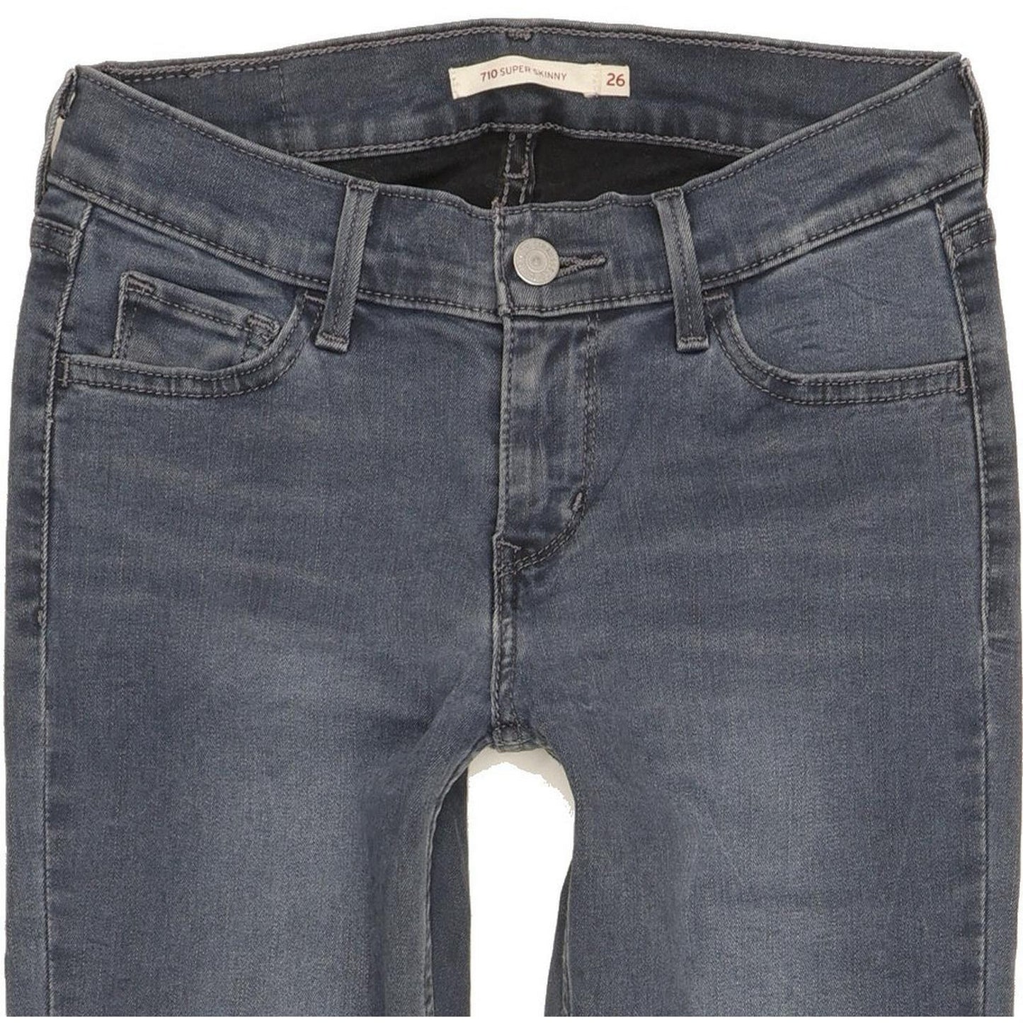 Levi's 710 Super Women Blue Skinny Slim Stretch Jeans W26 L30
