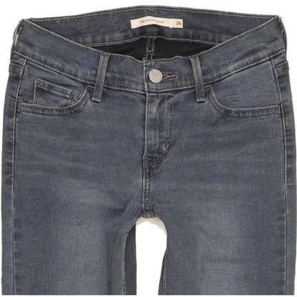 Levi's 710 Super Women Blue Skinny Slim Stretch Jeans W26 L30