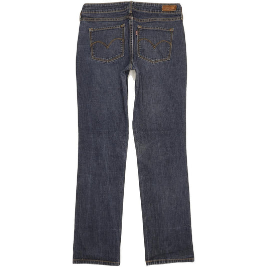 Levi's Demi Curve Women Blue Straight Slim Stretch Jeans W28 L31