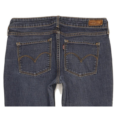 Levi's Demi Curve Women Blue Straight Slim Stretch Jeans W28 L31