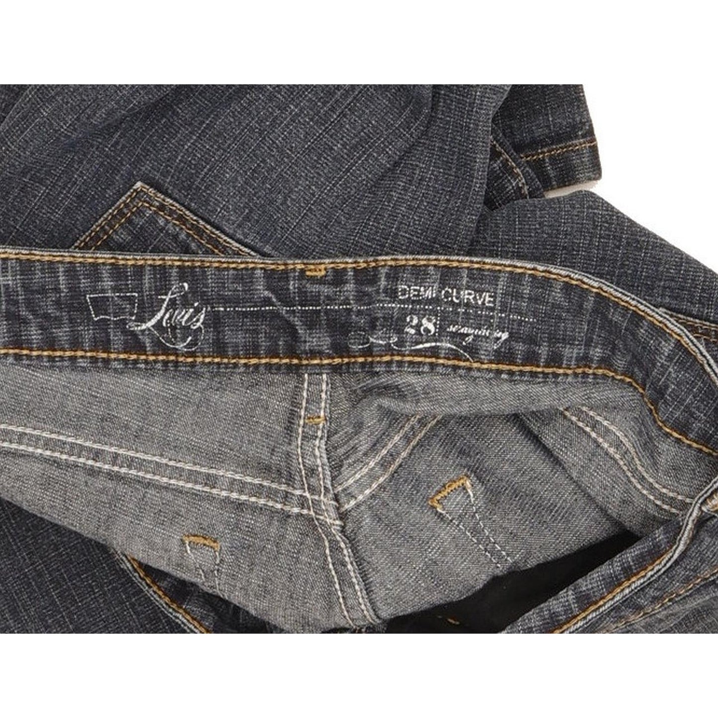 Levi's Demi Curve Women Blue Straight Slim Stretch Jeans W28 L31