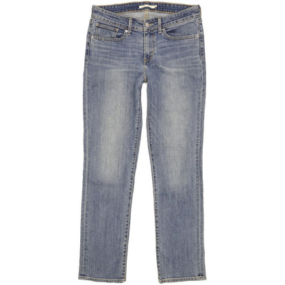 Levi's 714 Women Blue Straight Slim Stretch Jeans W30 L30