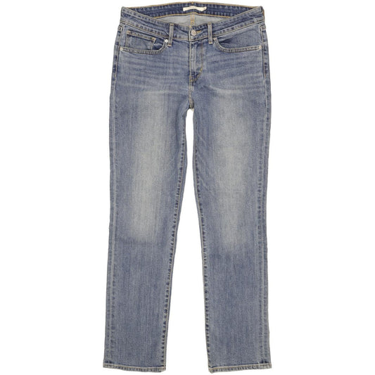 Levi's 714 Women Blue Straight Slim Stretch Jeans W30 L30