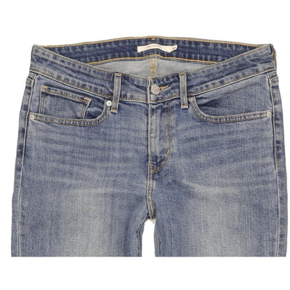 Levi's 714 Women Blue Straight Slim Stretch Jeans W30 L30