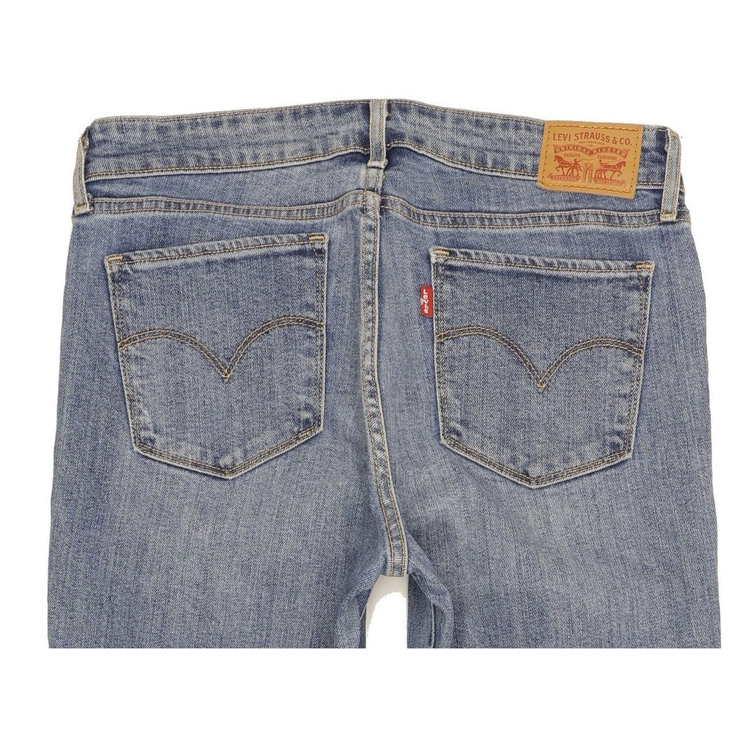 Levi's 714 Women Blue Straight Slim Stretch Jeans W30 L30