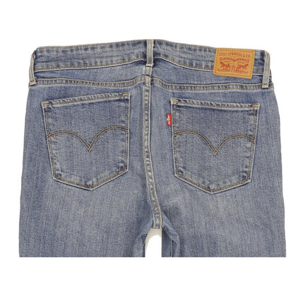 Levi's 714 Women Blue Straight Slim Stretch Jeans W30 L30