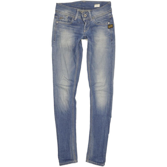 G-Star Lynn Women Blue Skinny Slim Stretch Jeans W26 L34