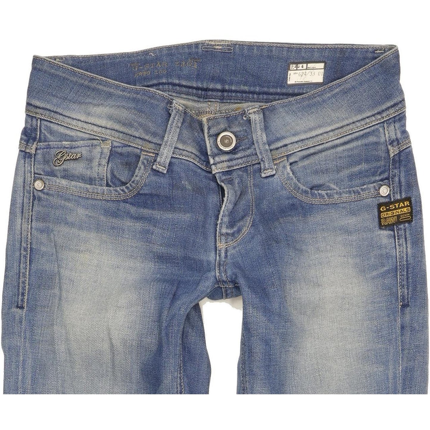 G-Star Lynn Women Blue Skinny Slim Stretch Jeans W26 L34