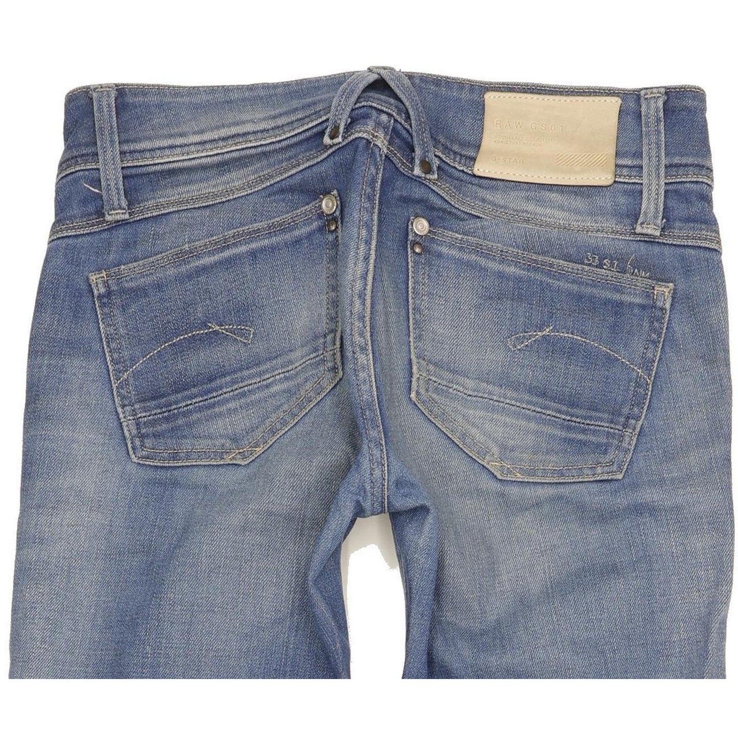 G-Star Lynn Women Blue Skinny Slim Stretch Jeans W26 L34