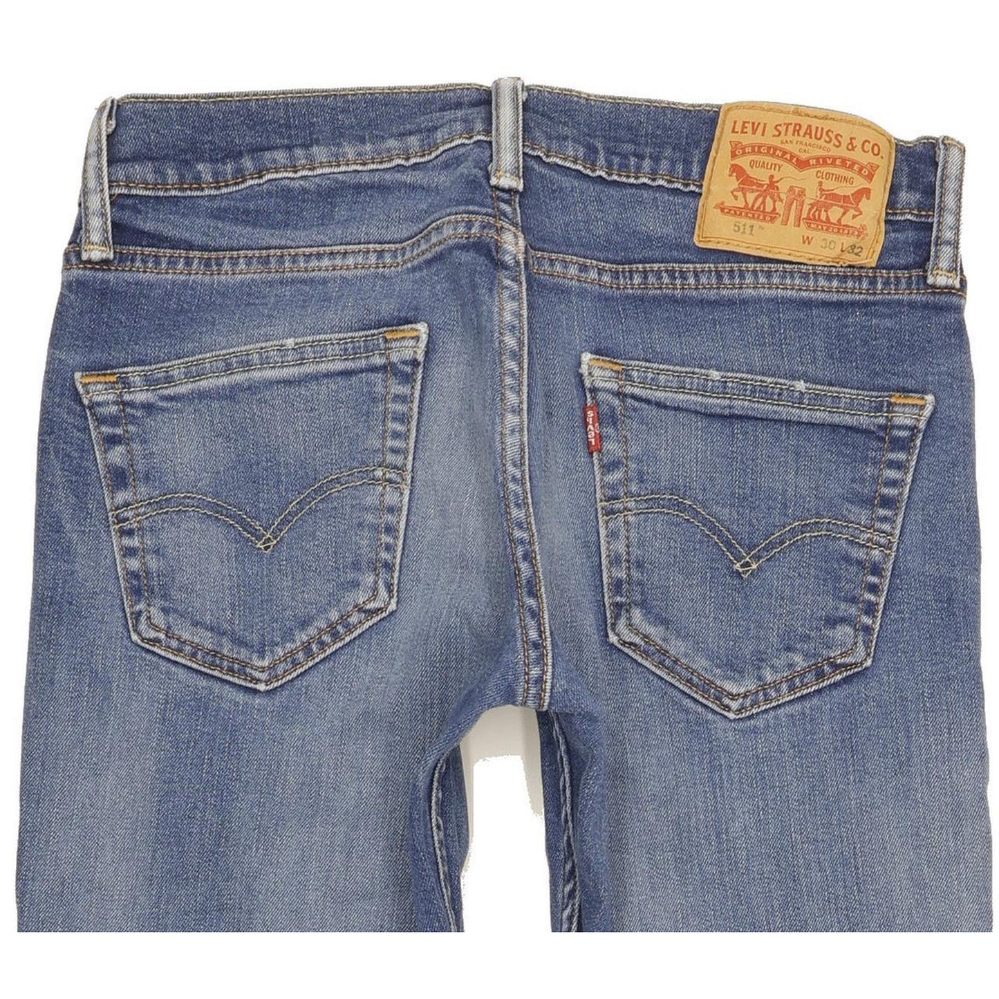 Levi's 511 Men Blue Straight Slim Stretch Jeans W30 L31