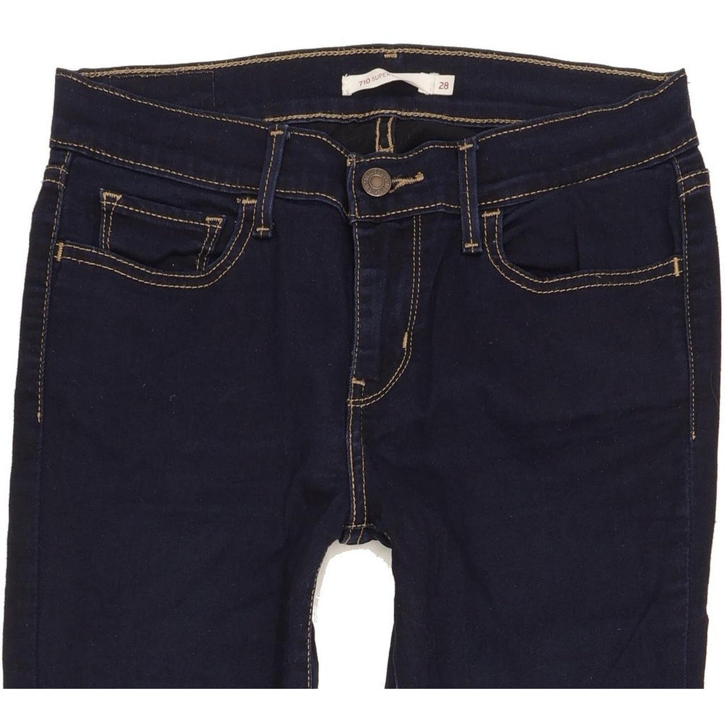 Levi's 710 Super Women Navy Skinny Slim Stretch Jeans W28 L30