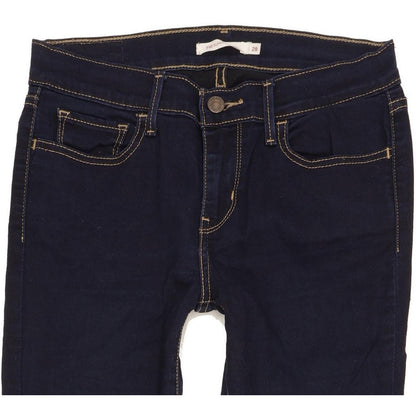Levi's 710 Super Women Navy Skinny Slim Stretch Jeans W28 L30
