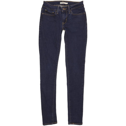 Levi's 711 Women Blue Skinny Slim Stretch Jeans W27 L31