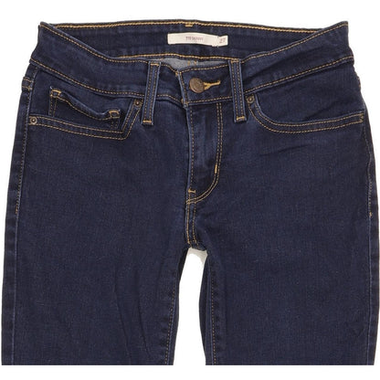 Levi's 711 Women Blue Skinny Slim Stretch Jeans W27 L31