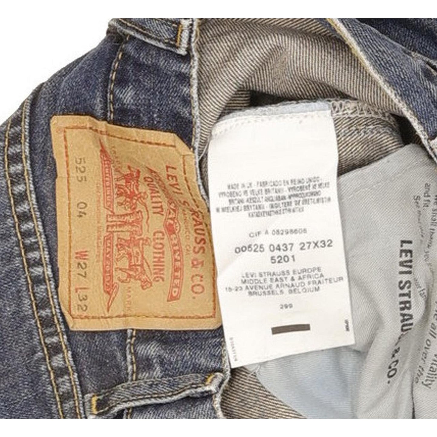 Levi's 525 Women Blue Bootcut Slim Jeans W27 L31