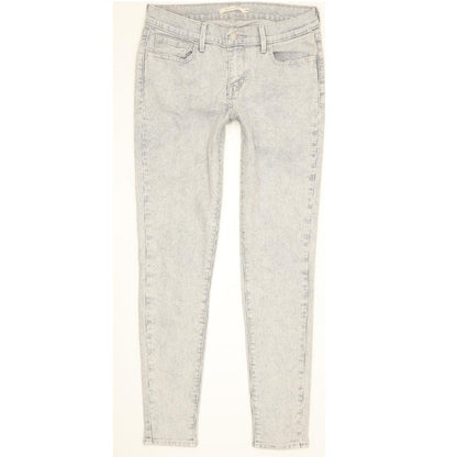 Levi's 710 Super Women Blue Skinny Slim Stretch Jeans W28 L28