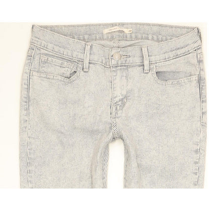 Levi's 710 Super Women Blue Skinny Slim Stretch Jeans W28 L28