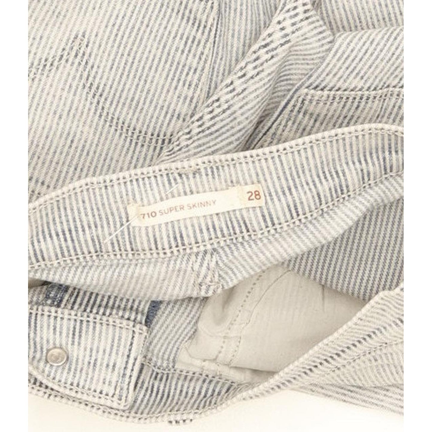 Levi's 710 Super Women Blue Skinny Slim Stretch Jeans W28 L28