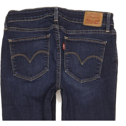 Levi's 711 Women Navy Skinny Slim Stretch Jeans W28 L32