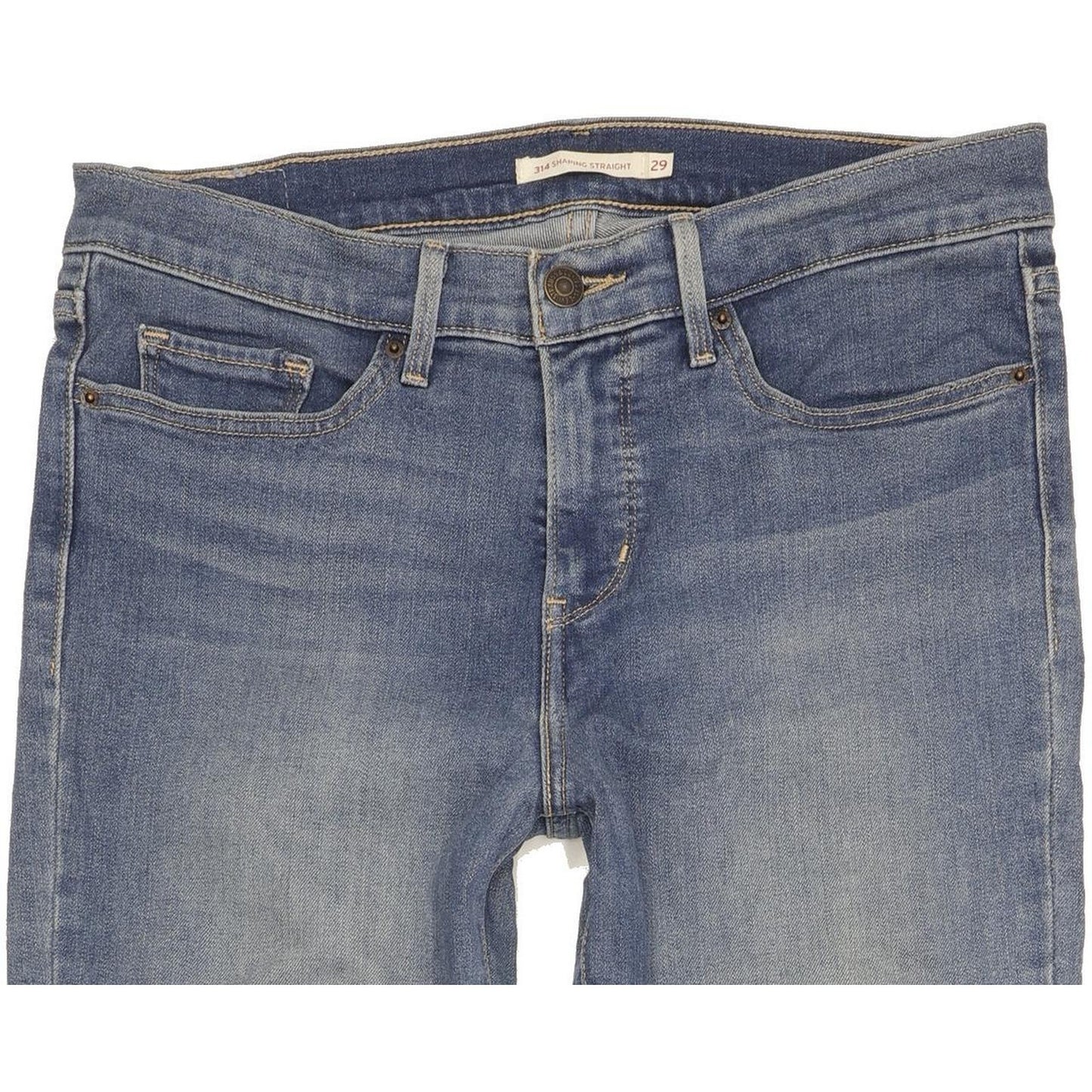 Levi's 314 Shaping Women Blue Straight Slim Jeans W29 L34