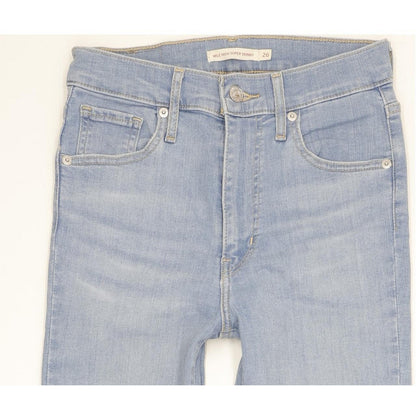 Levi's Mile Blue Skinny Slim Stretch Jeans High Waisted W26 L30