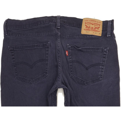 Levi's 511 Men Navy Straight Slim Stretch Jeans W34 L32