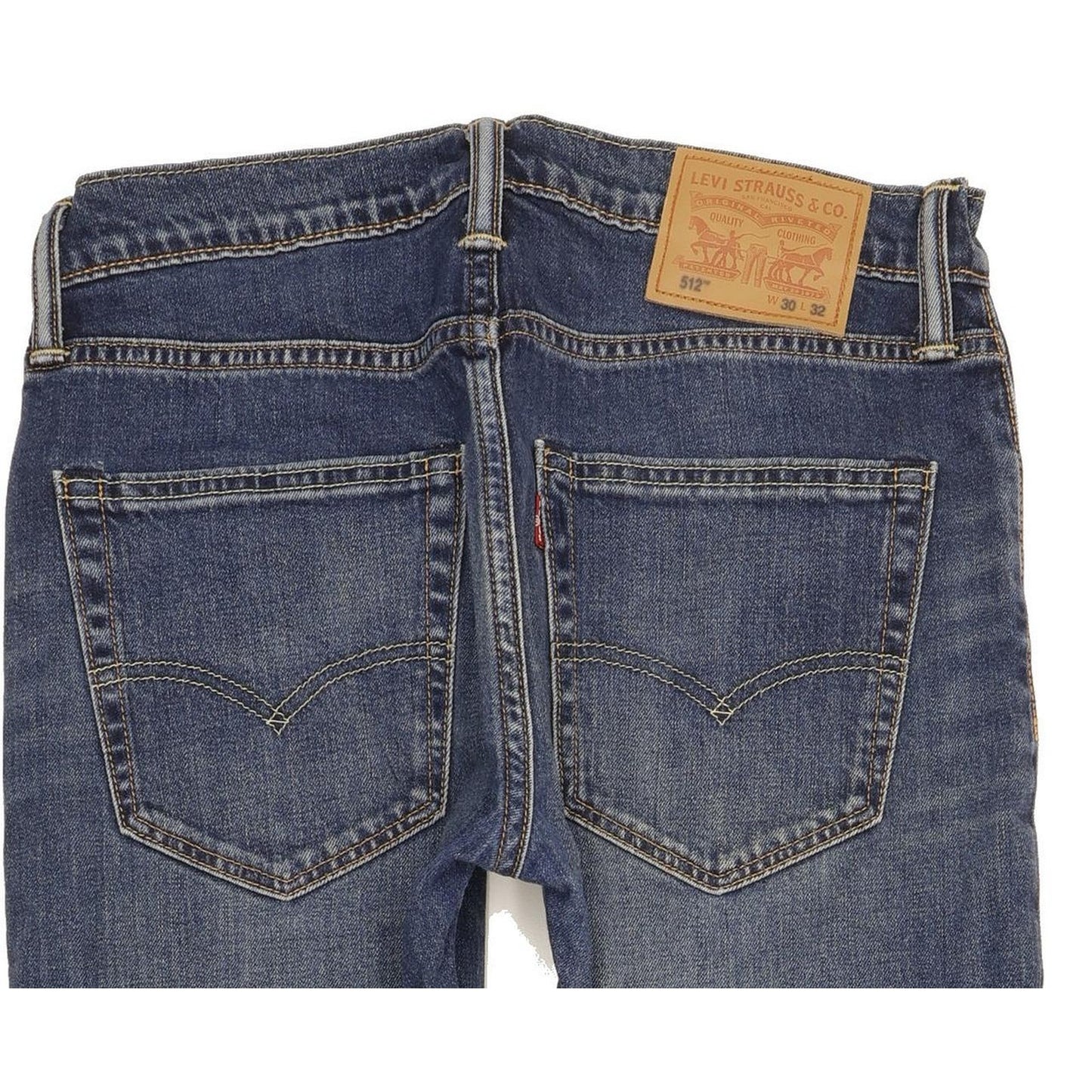 Levi's 512 Men Blue Tapered Slim Stretch Jeans W30 L31