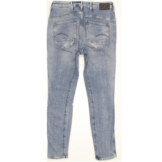 G-Star Davin 3D Low Women Blue Skinny Slim Boyfriend Stretch Jeans W25 L32