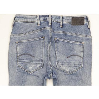 G-Star Davin 3D Low Women Blue Skinny Slim Boyfriend Stretch Jeans W25 L32