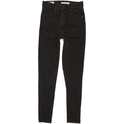 Levi's Mile Black Skinny Slim Stretch Jeans High Waisted W28 L27