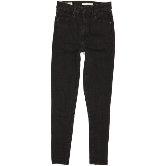 Levi's Mile Black Skinny Slim Stretch Jeans High Waisted W28 L27