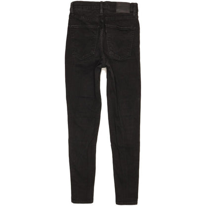 Levi's Mile Black Skinny Slim Stretch Jeans High Waisted W28 L27
