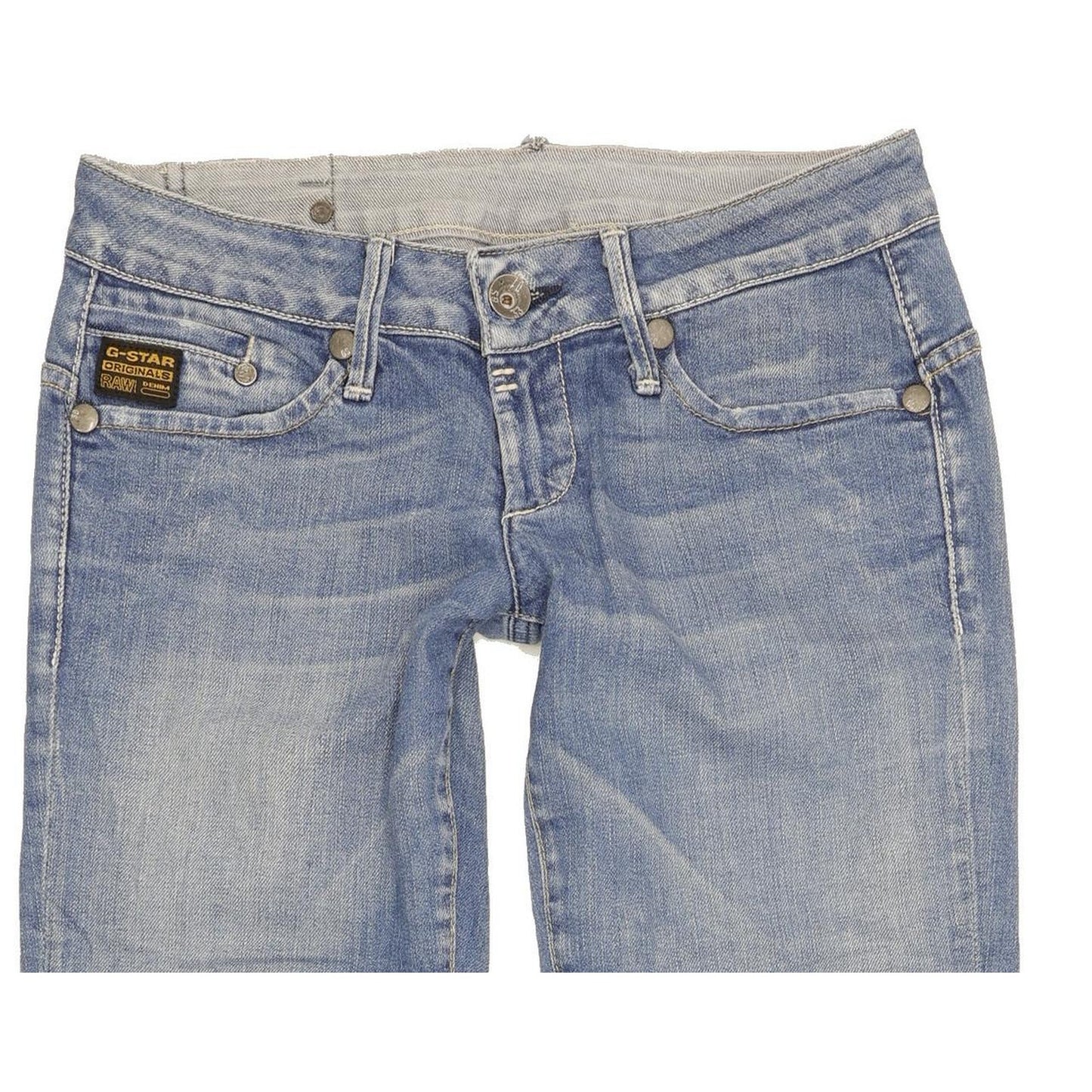 G-Star Midge Women Blue Straight Slim Stretch Jeans W28 L32