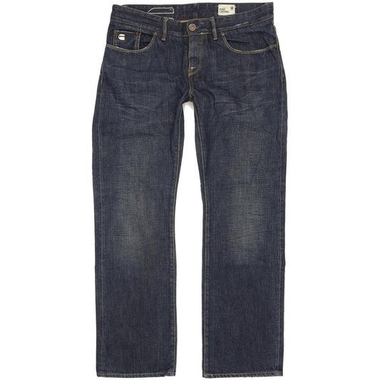 G-Star Raw Listing Women Blue Straight Slim Jeans W30 L30