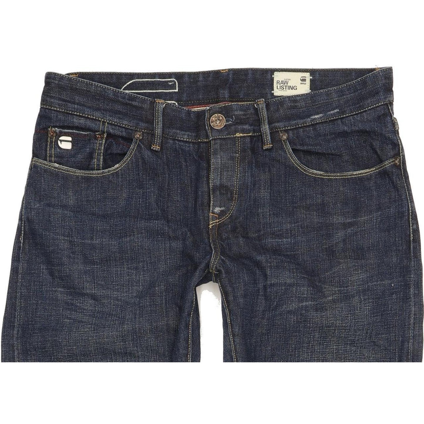 G-Star Raw Listing Women Blue Straight Slim Jeans W30 L30