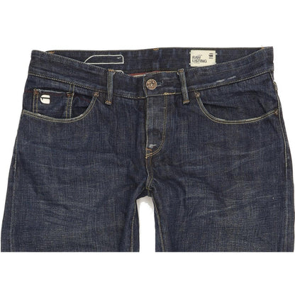 G-Star Raw Listing Women Blue Straight Slim Jeans W30 L30