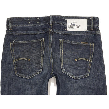 G-Star Raw Listing Women Blue Straight Slim Jeans W30 L30